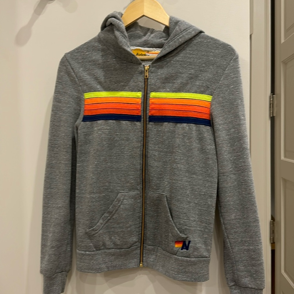 Aviator Nation 5 stripe hoodie